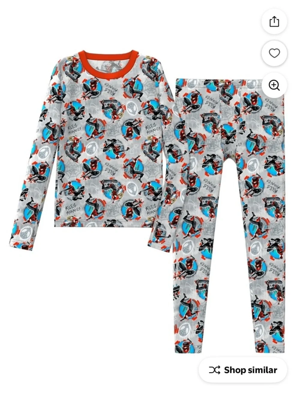 2 Cuddl Duds Boys Spider and athletic works kids Warm Underwear Set